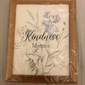 New Pureluca Wall Art Decor 10 x 8 Inspirational "Kindness Matters"